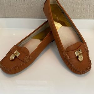 Michael Kors natural leather loafers
